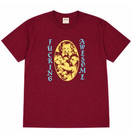 Fucking Awesome Fucking Awesome Tee Mischievous Faces S/S (Maroon)