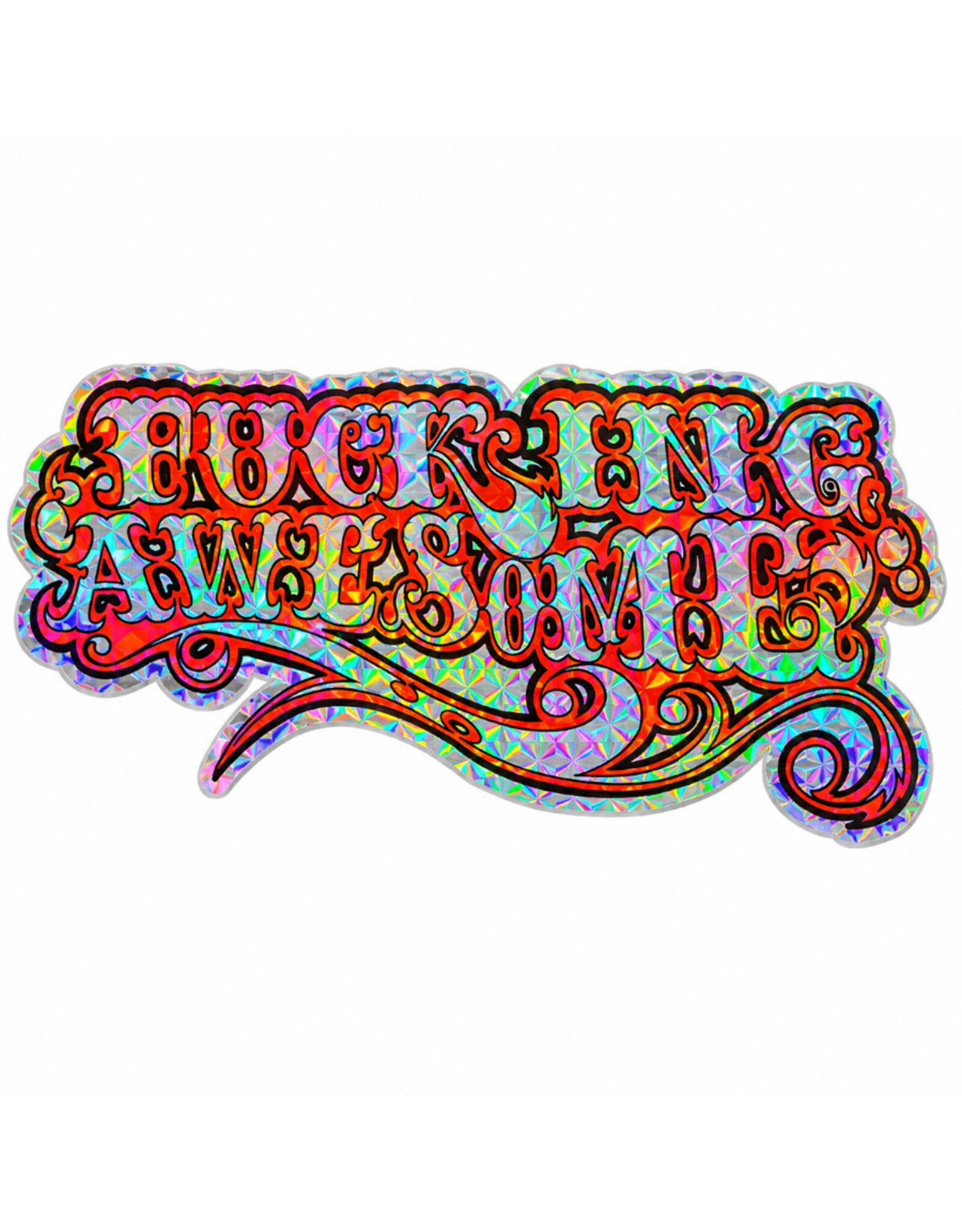 Fucking Awesome Fucking Awesome Sticker Glitter Western Logo FA 26