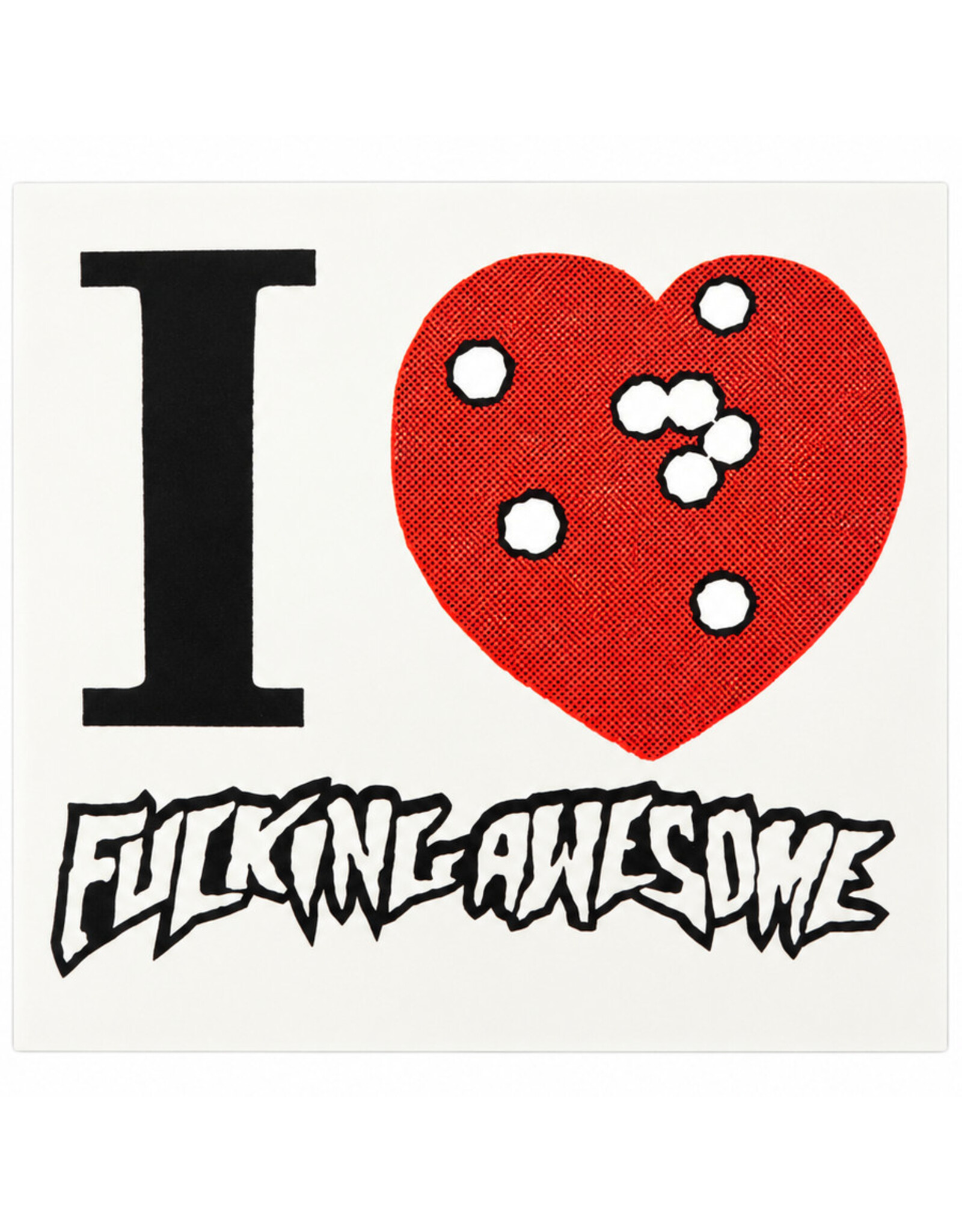 Fucking Awesome Fucking Awesome Sticker I Heart FA FA 26