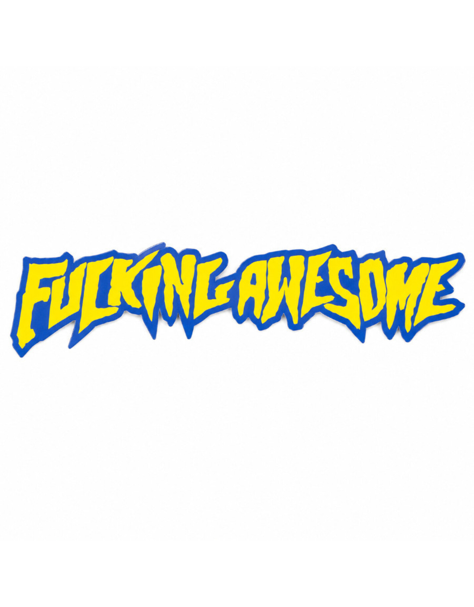 Fucking Awesome Fucking Awesome Sticker FA Logo Cream/Navy FA 26