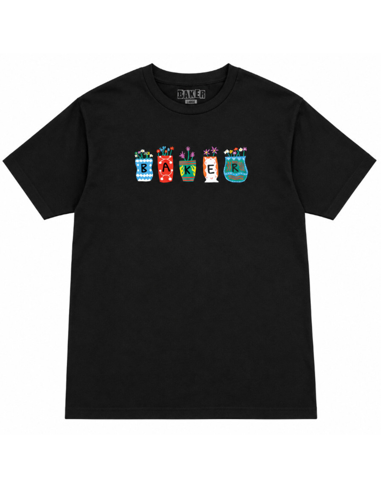 Baker Baker Tee Pots and Flowers S/S (Black)