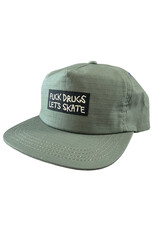 Heroin Heroin Hat Fuck Drugs Snapback (Olive)