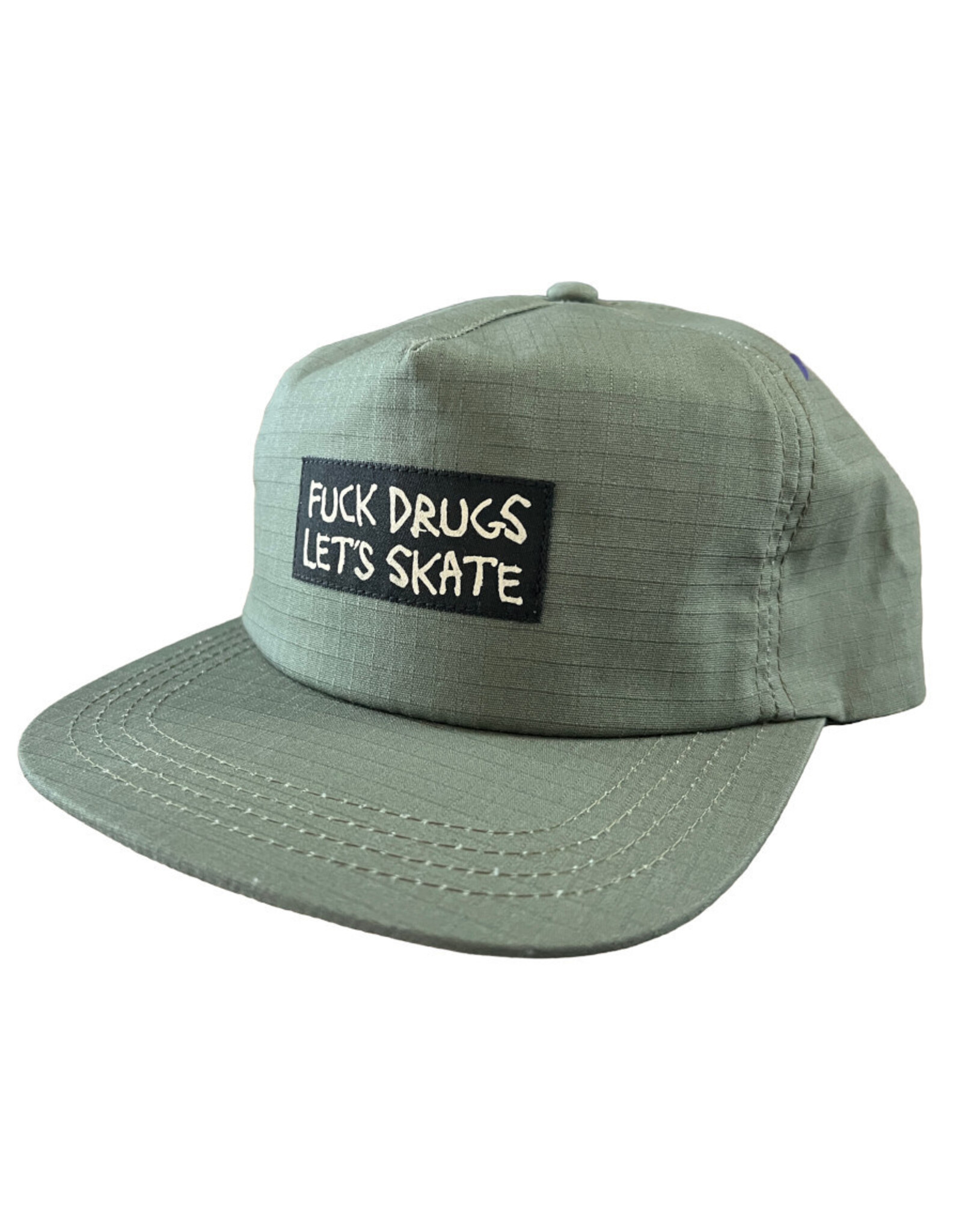 Heroin Heroin Hat Fuck Drugs Snapback (Olive)