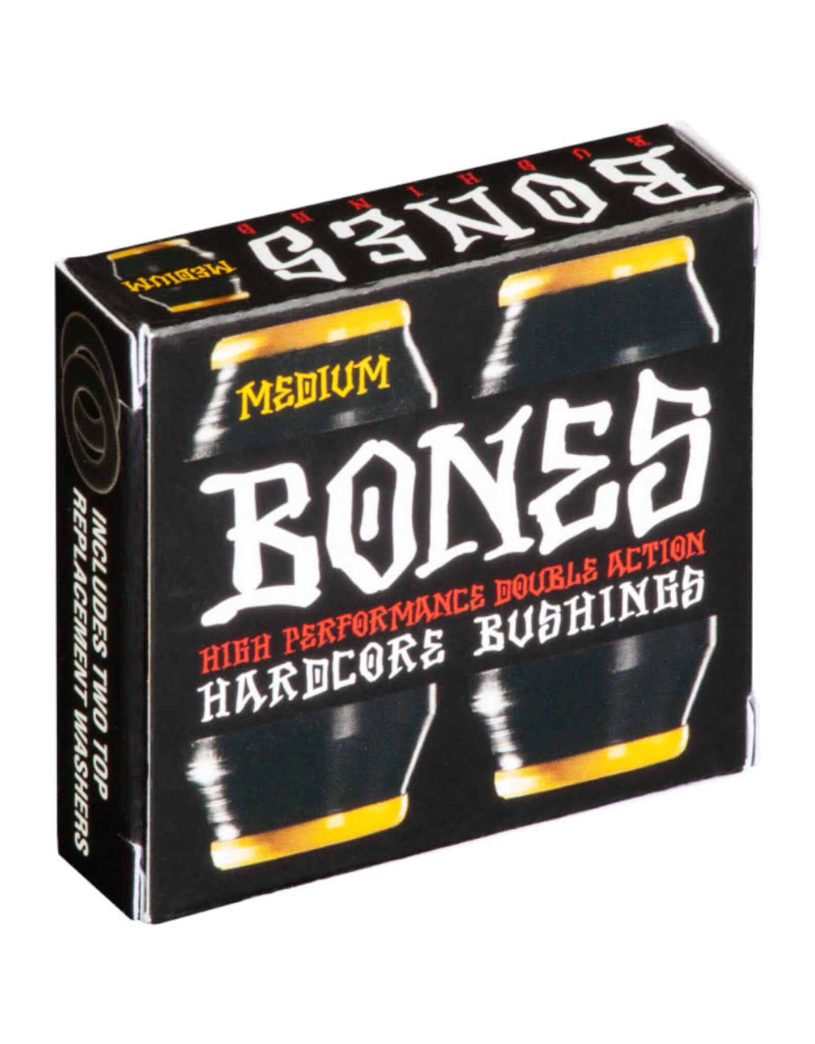 Bones Bones Bushings Hardcore Yellow/Black (Medium)
