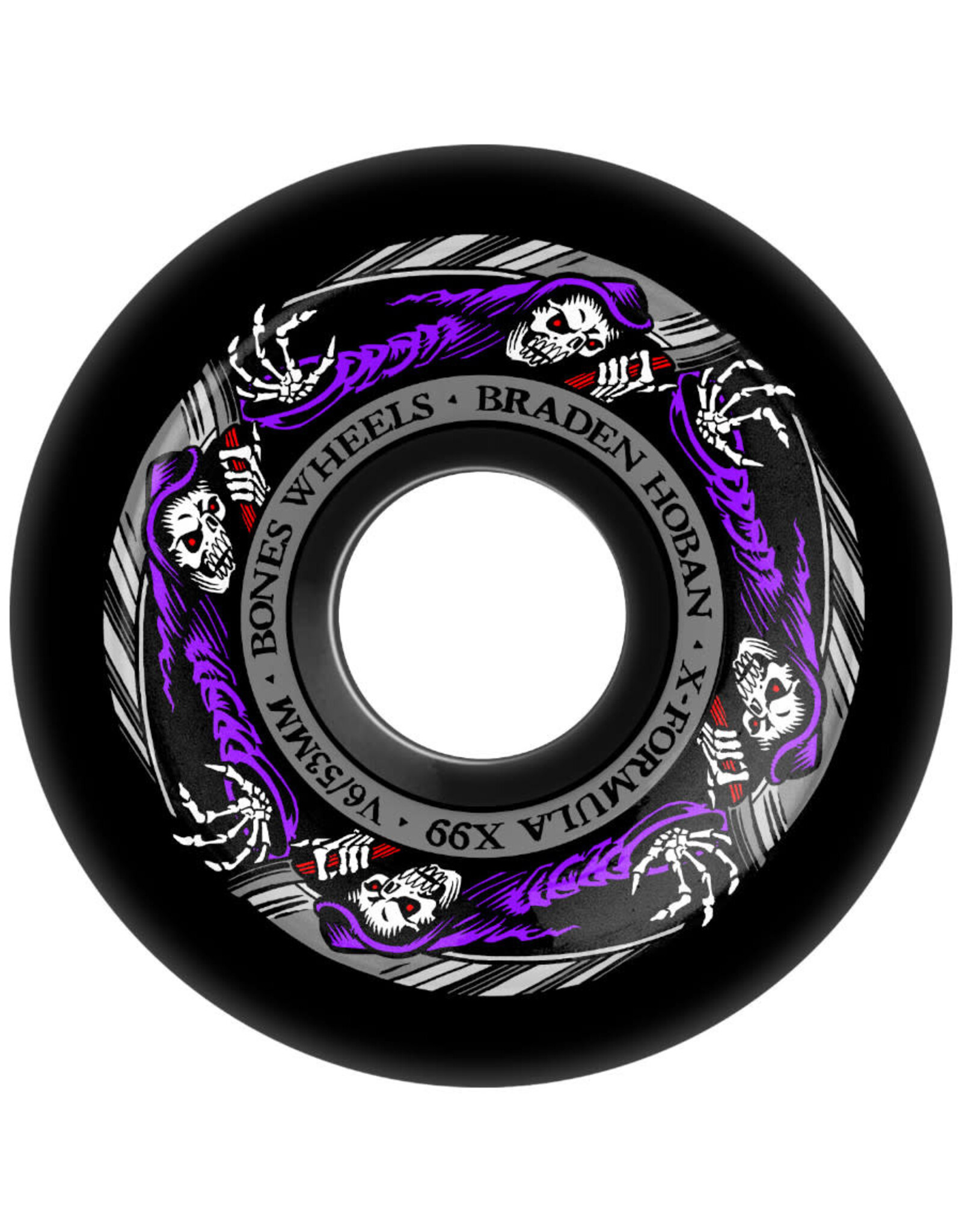 Bones Bones Wheels X99 V6 Braden Hoban Reaper Wide Cut Black (53mm/99d)