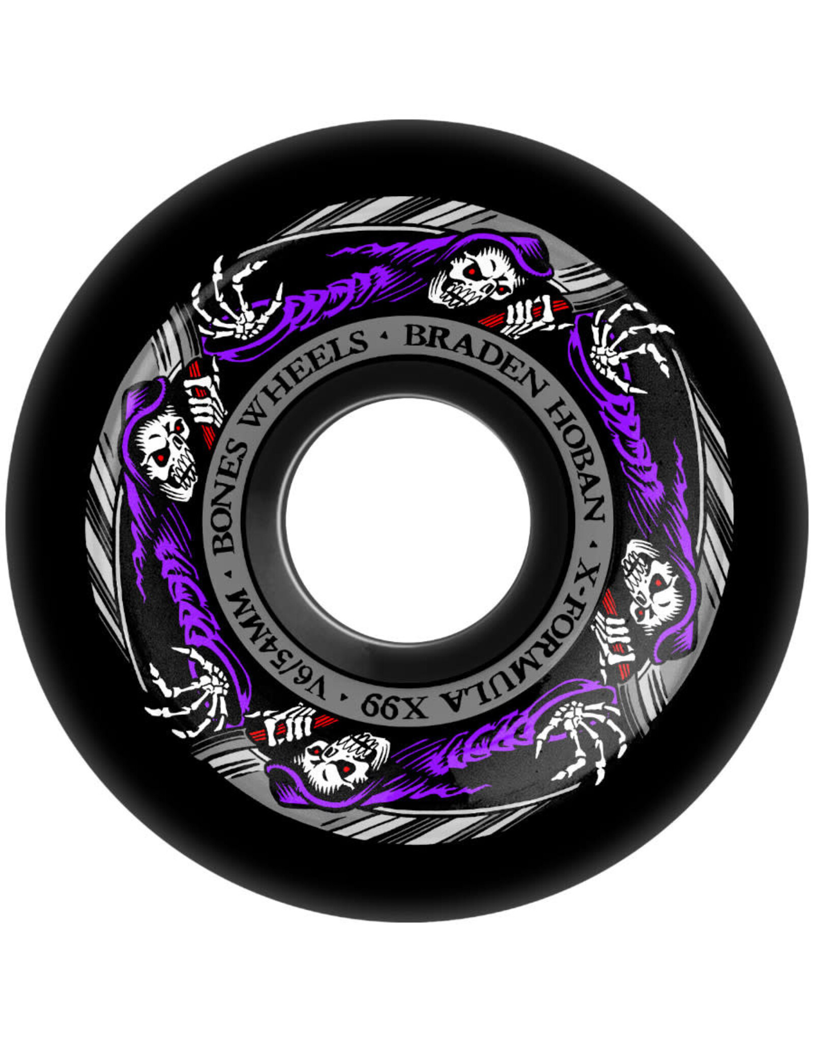 Bones Bones Wheels X99 V6 Braden Hoban Reaper Wide Cut Black (54mm/99d)