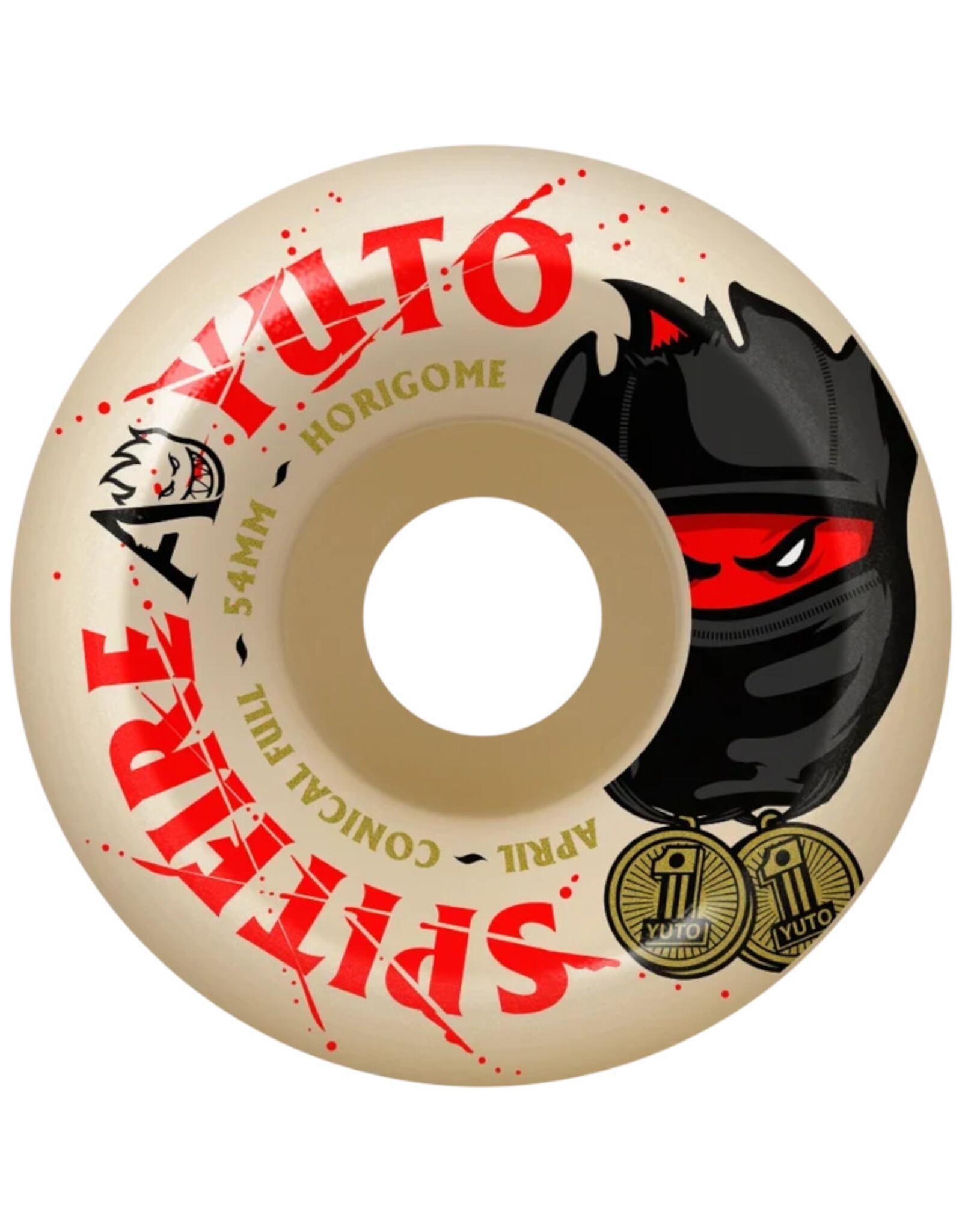 Spitfire Spitfire Wheels Formula Four X April Yuto Horigome Conical Full Natural (54mm/99d)