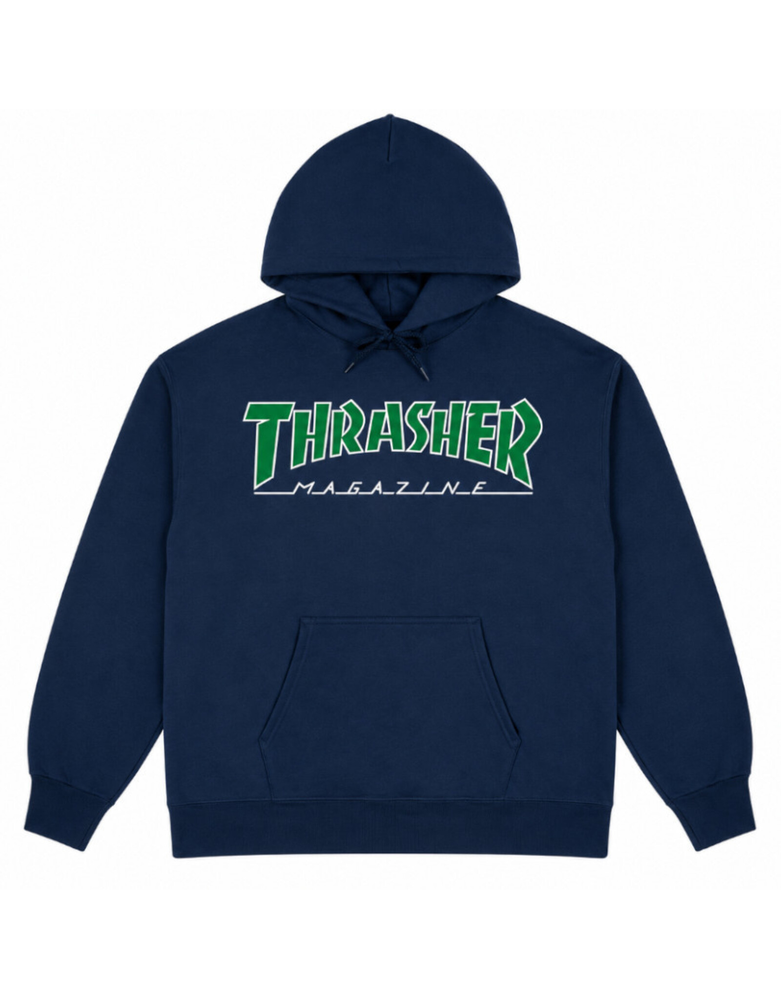 Thrasher Thrasher Hood Mens Outlined Pullover (Navy/Green)