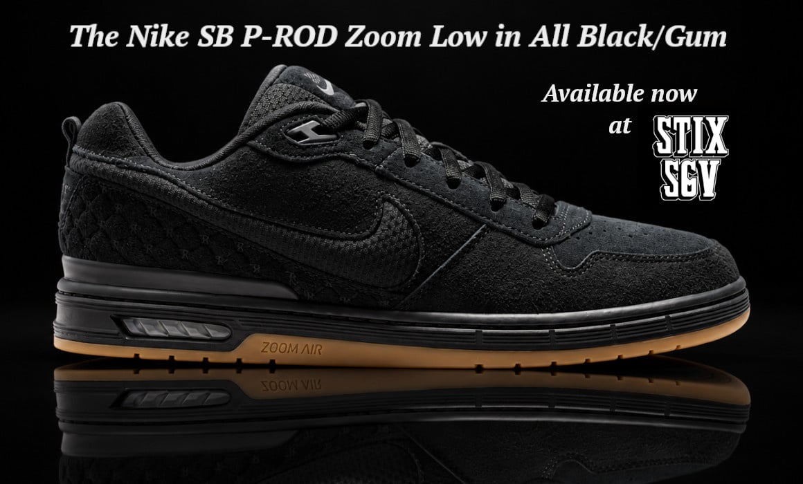 Nike SB P-Rod All Black/Gum