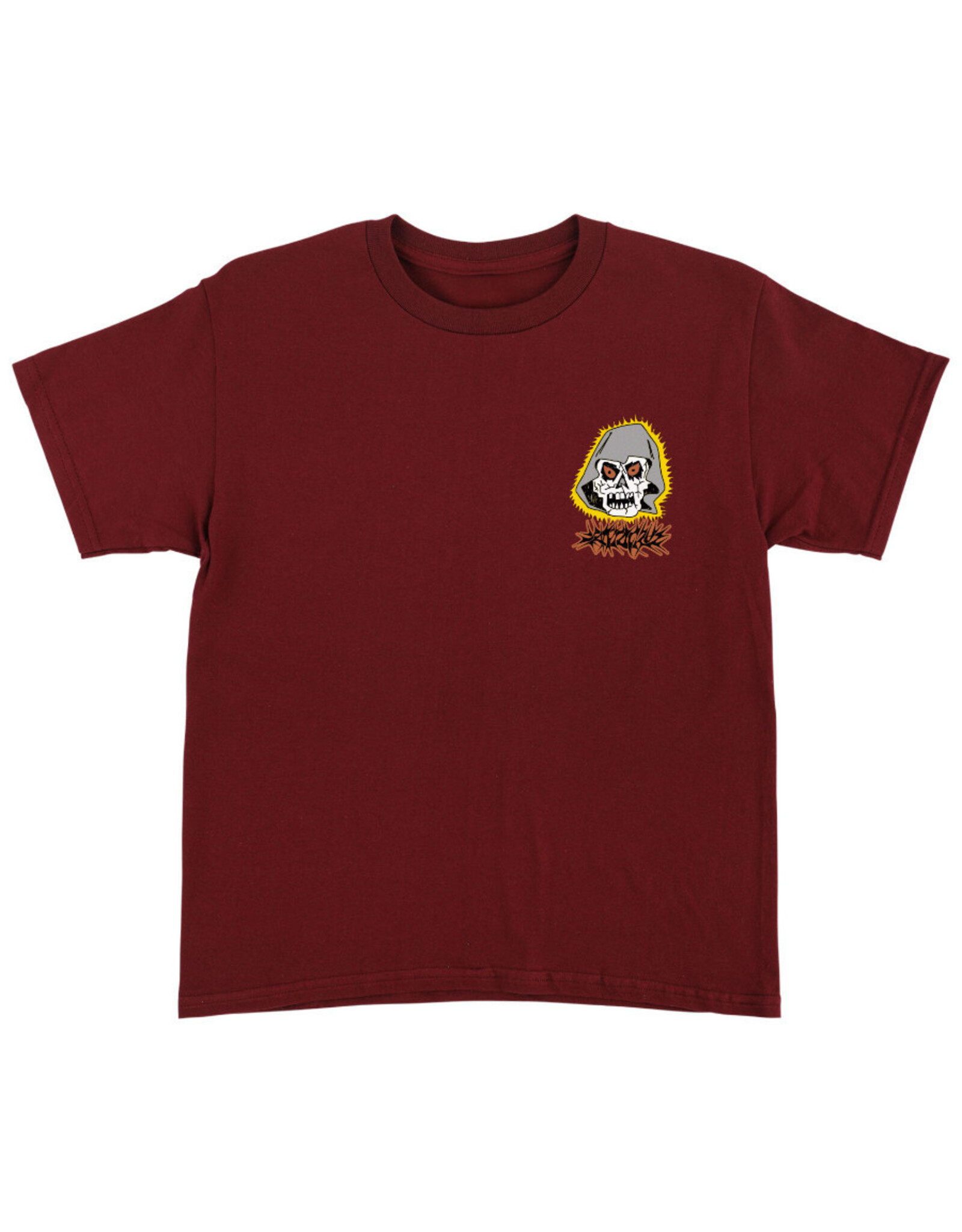 Santa Cruz Santa Cruz Tee Kids Scribble Head Midweight S/S (Maroon)