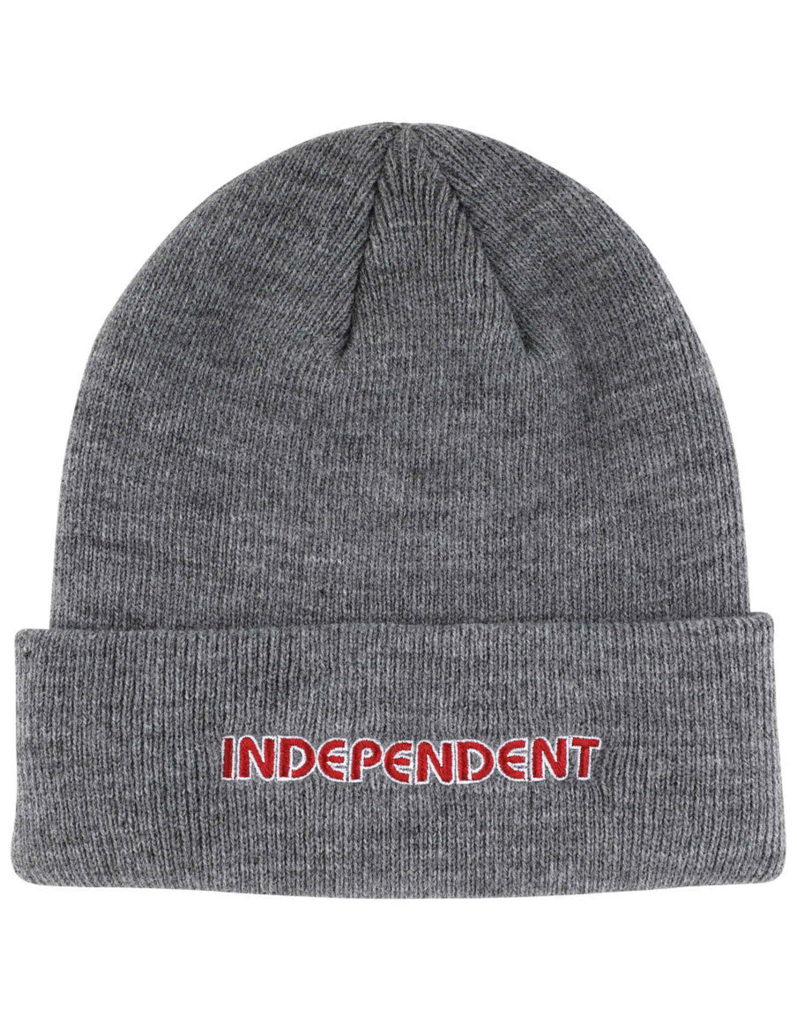 Independent Independent Beanie Groundwork Long Shoreman Cuff (Grey Heather/Red)