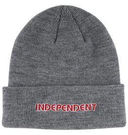 Independent Independent Beanie Groundwork Long Shoreman Cuff (Grey Heather/Red)