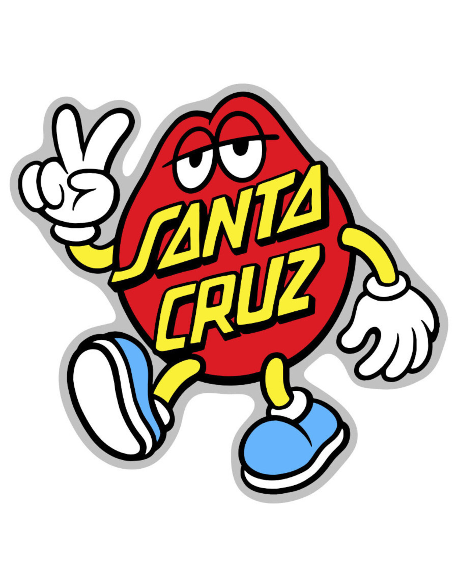 Santa Cruz Santa Cruz Sticker Dot Guy Red/Yellow (3.5 inch)