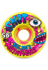 Snot Snot Wheels Nolan's Mutations Conical Green Yellow (58mm/99a)