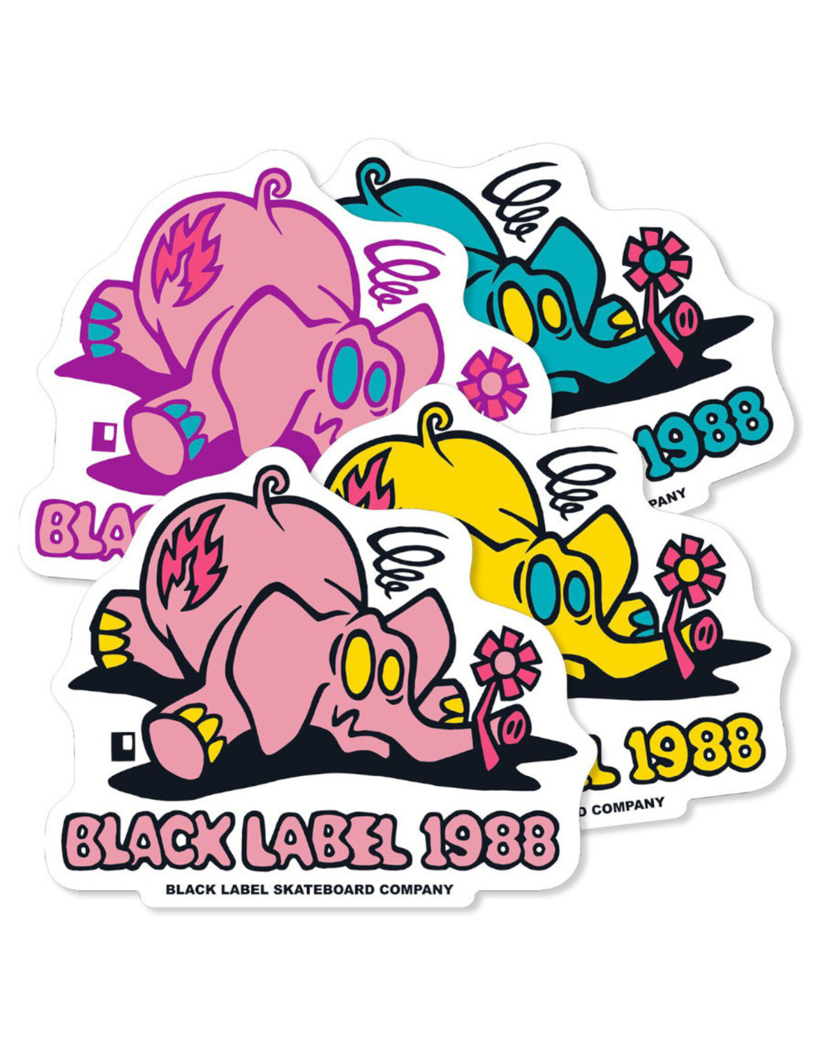 Black Label Black Label Sticker Pink Elephant Large Assorted (1 Sticker)