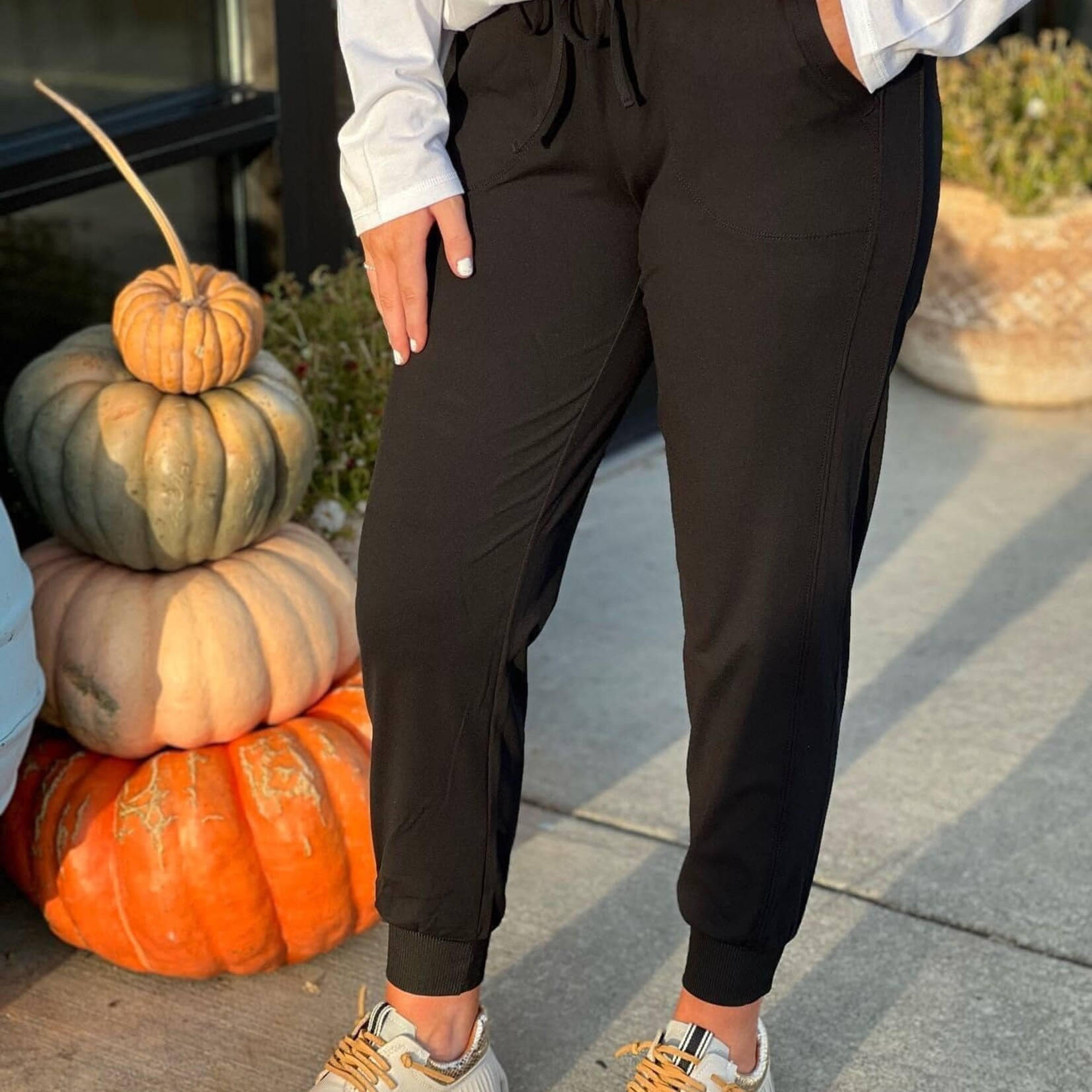 Solid Pull On Mfiber Jogger