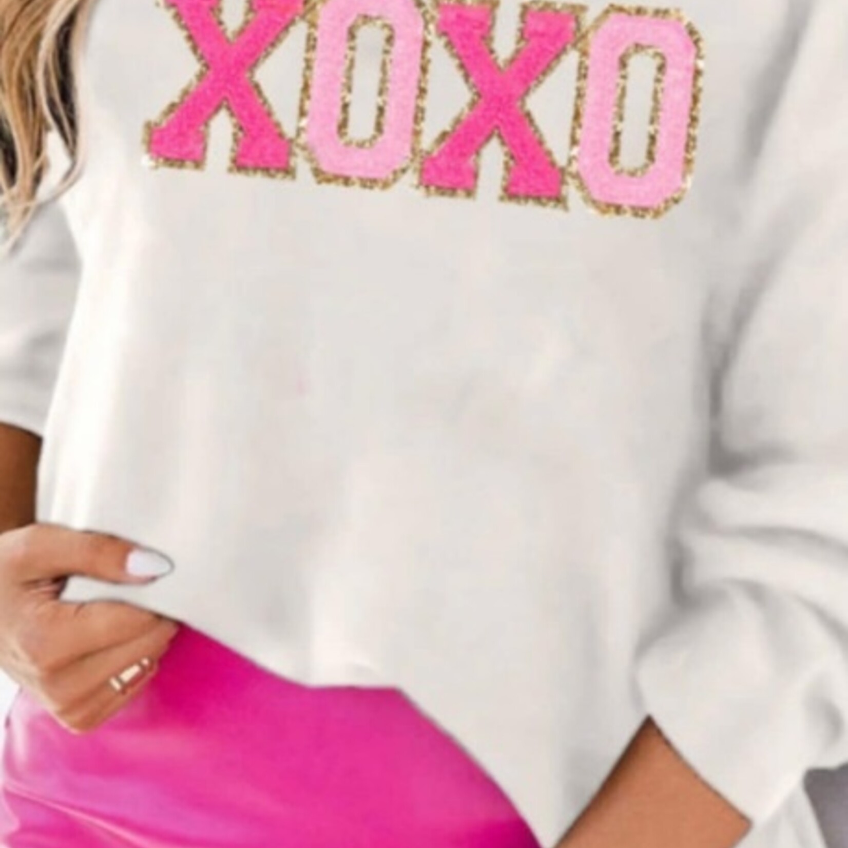 Poppy & Syl XOXO Patch Sweater