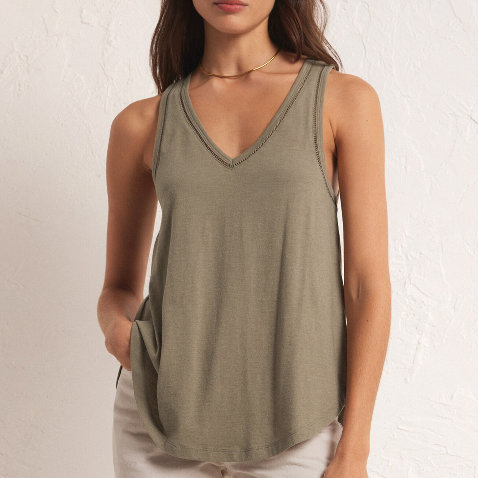 Z Supply Z Supply Vagabond Lace Tank Willow