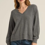 Z Supply Z Supply Wilder Cloud V-neck Top CC Heather