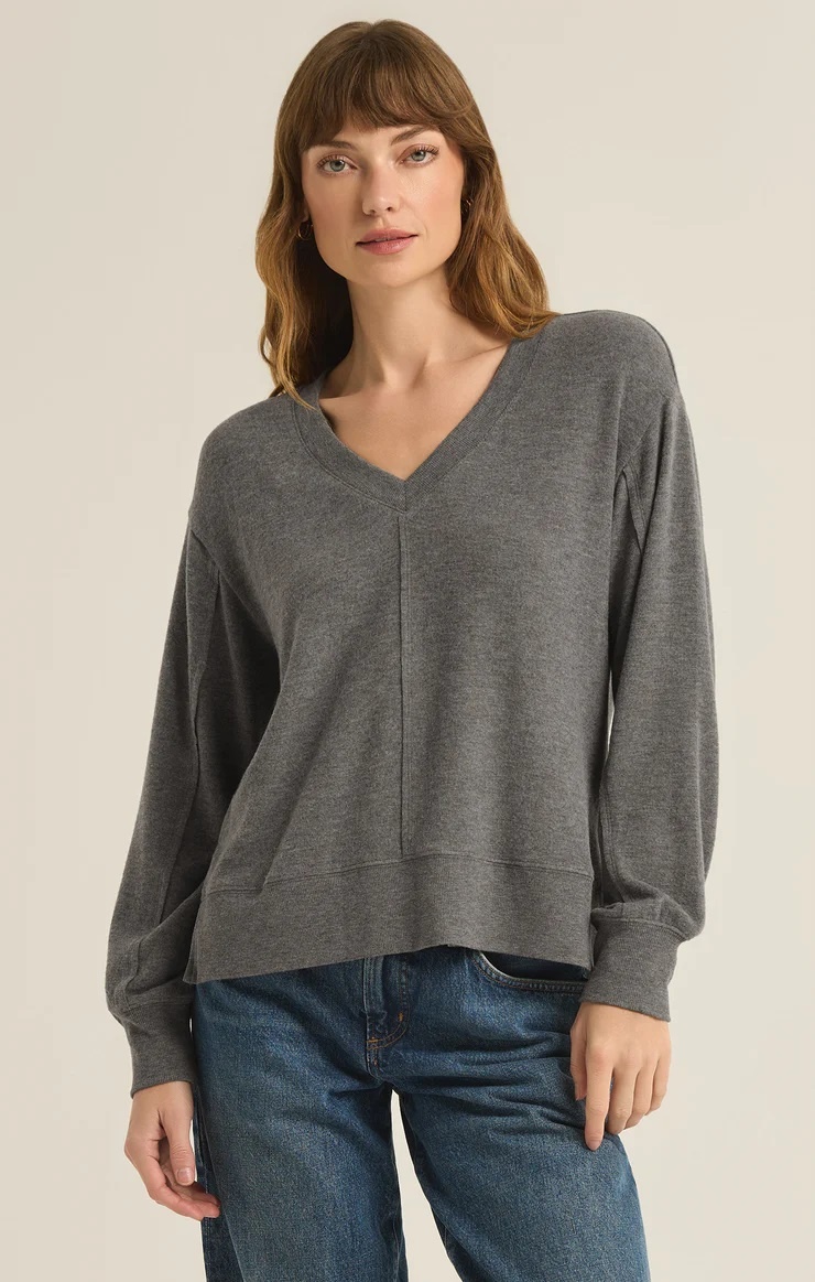 【新品】willfully v neck shirt detail sweat V-Neck Neat Polyester Men's Sweat Defender T-Shirt