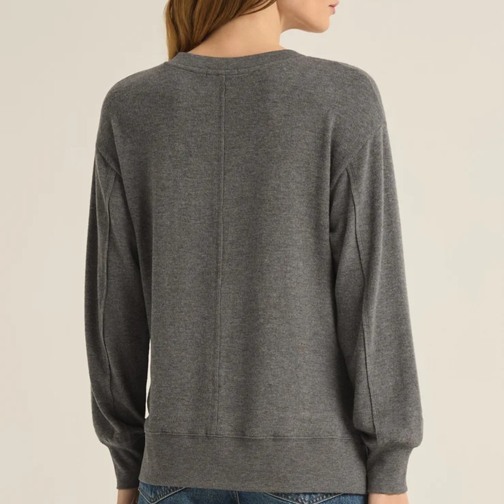 Z Supply Z Supply Wilder Cloud V-neck Top CC Heather