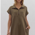 Entro Olive Dress
