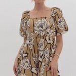 Entro Taupe Babydoll Dress