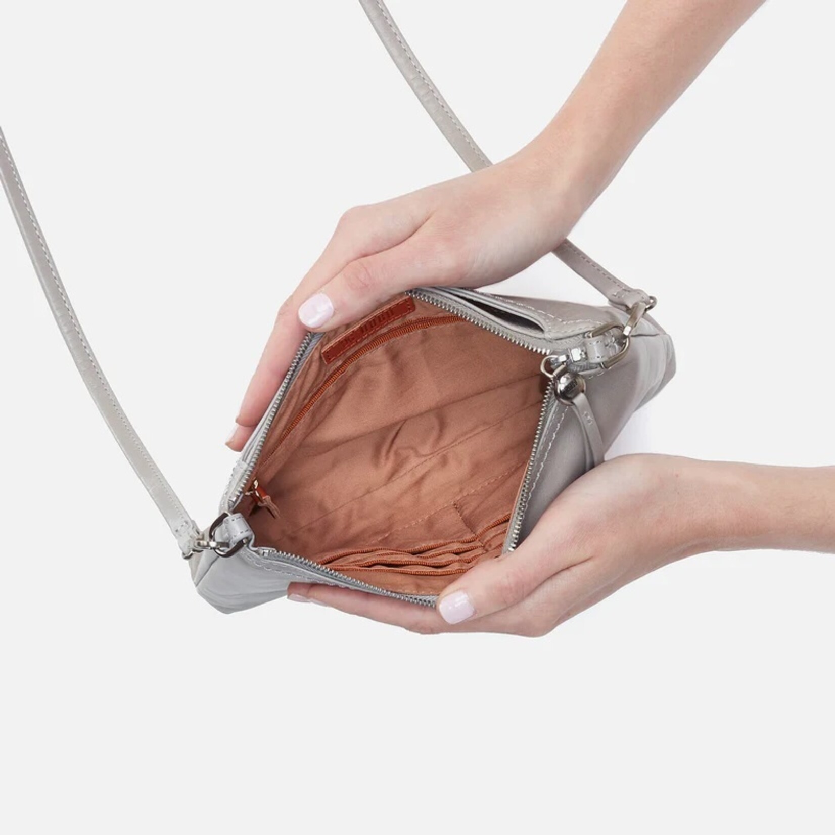 HOBO HOBO Darcy Crossbody Light Grey