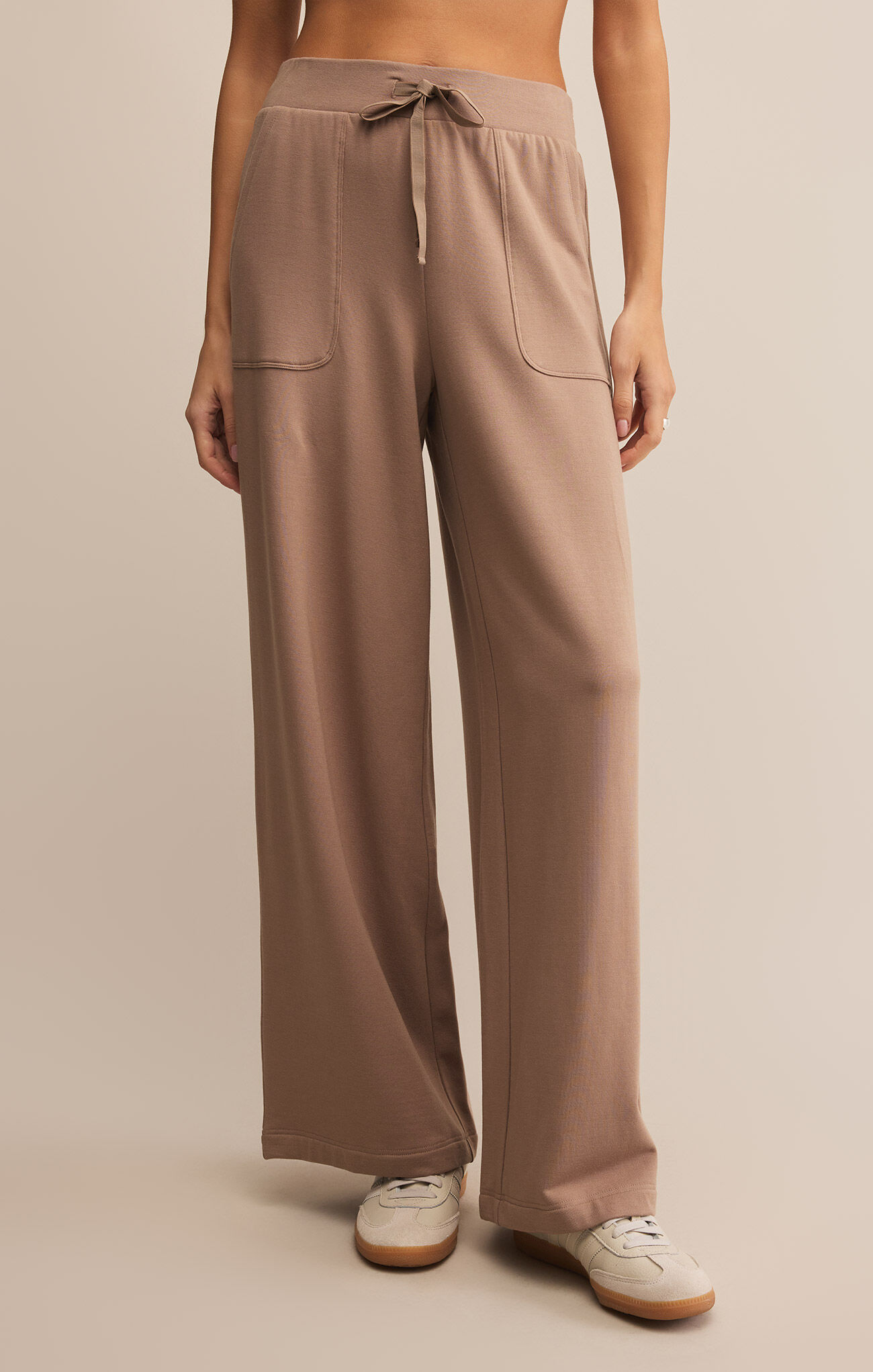Z SUPPLY- LAYOVER MODAL TRACK PANT IN PARCHMENT main image 1