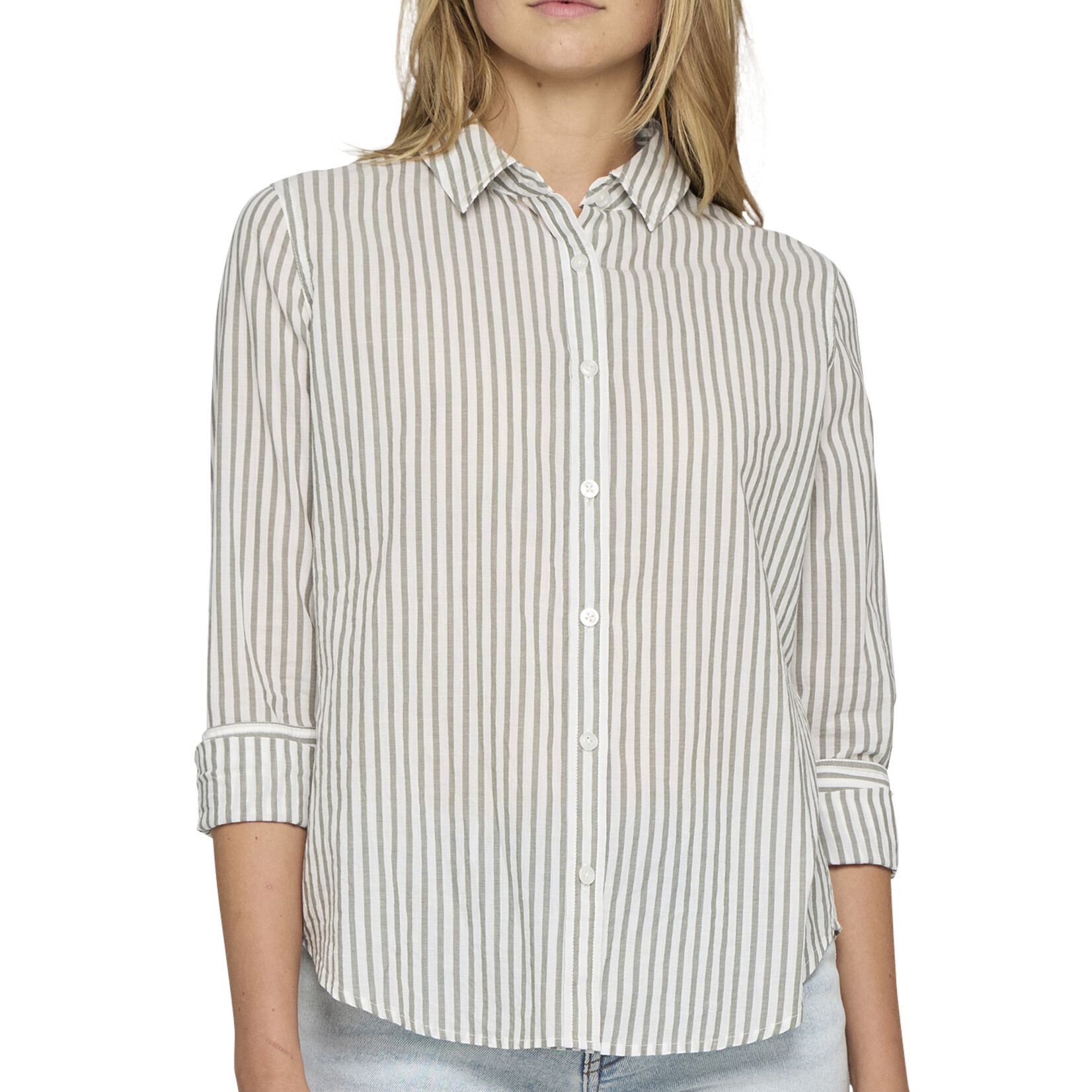 Flag and Anthem Flag & Anthem Crane Stripe Woven LS Shirt