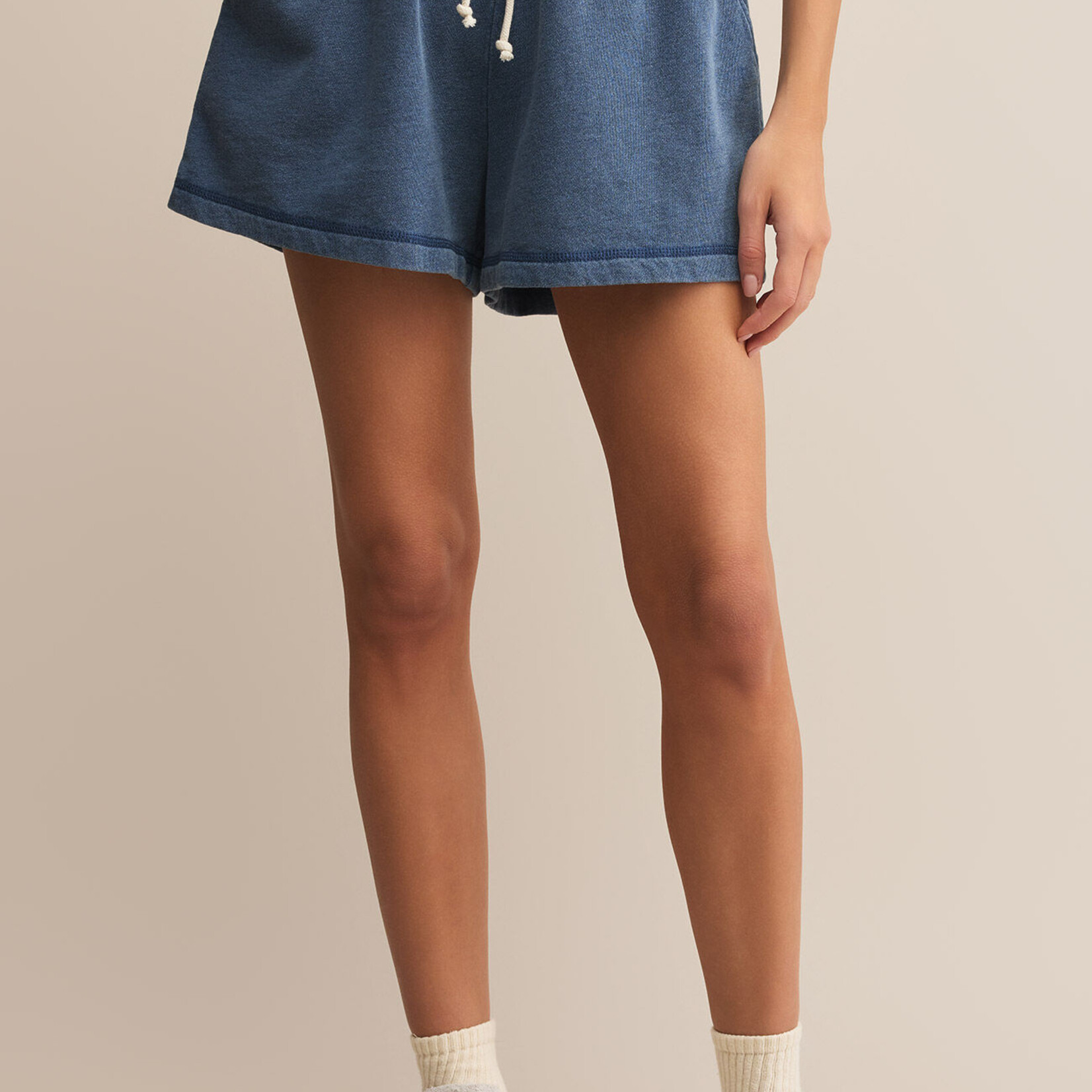 Z Supply Z Supply Gael Knit Denim Short Vintage Indigo