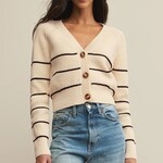 Z Supply Z Supply Stefi Stripe Cardigan Sea Salt