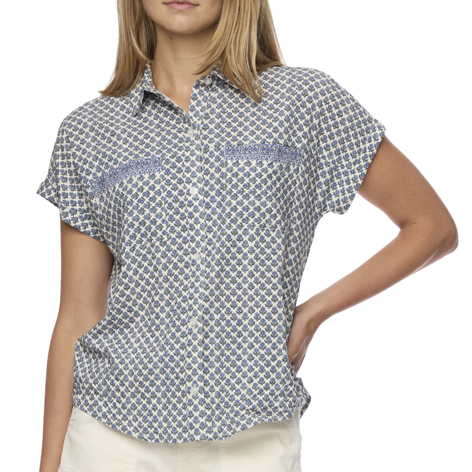 Flag and Anthem Flag and Anthem Calera Button Up Top