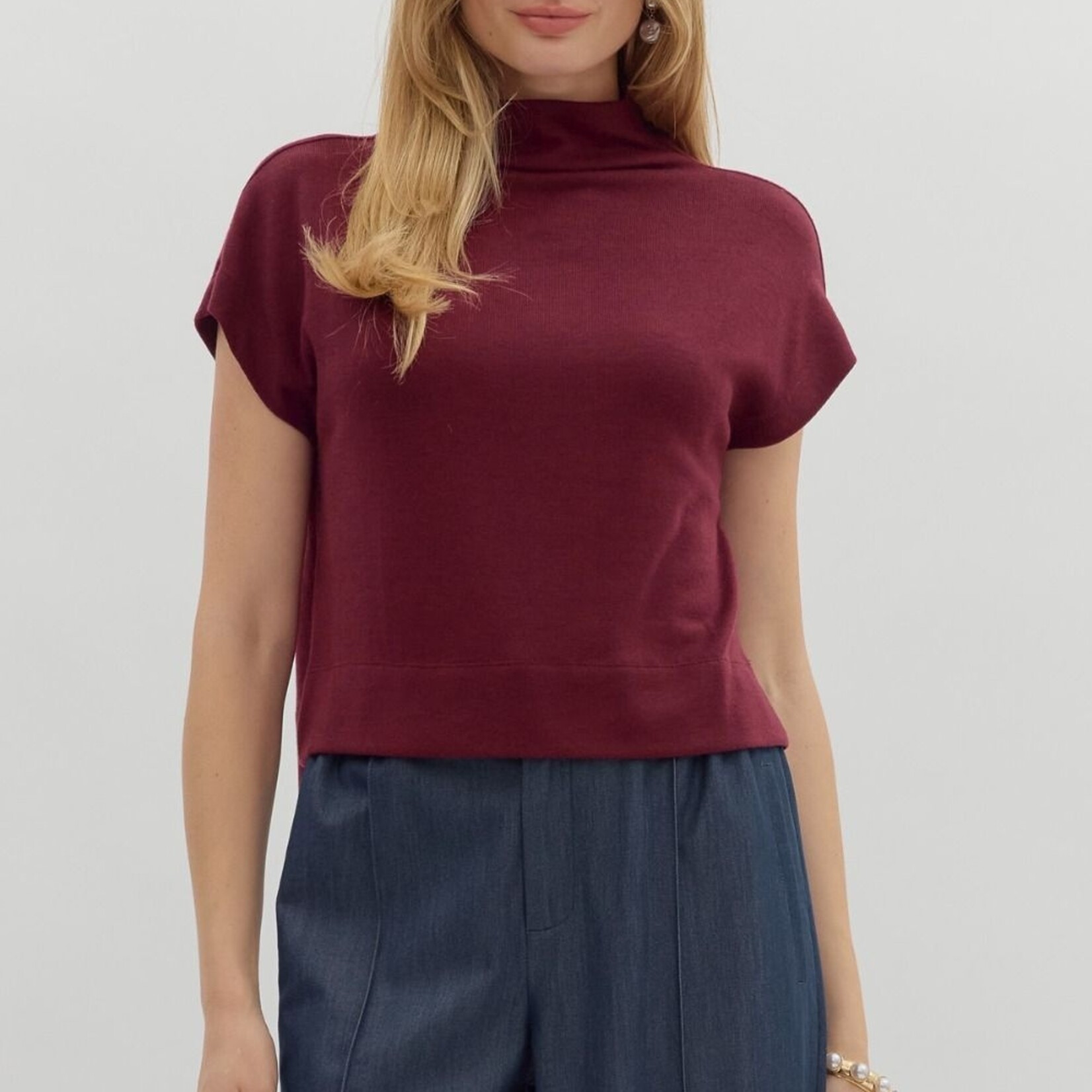 Entro Mock Neck Top