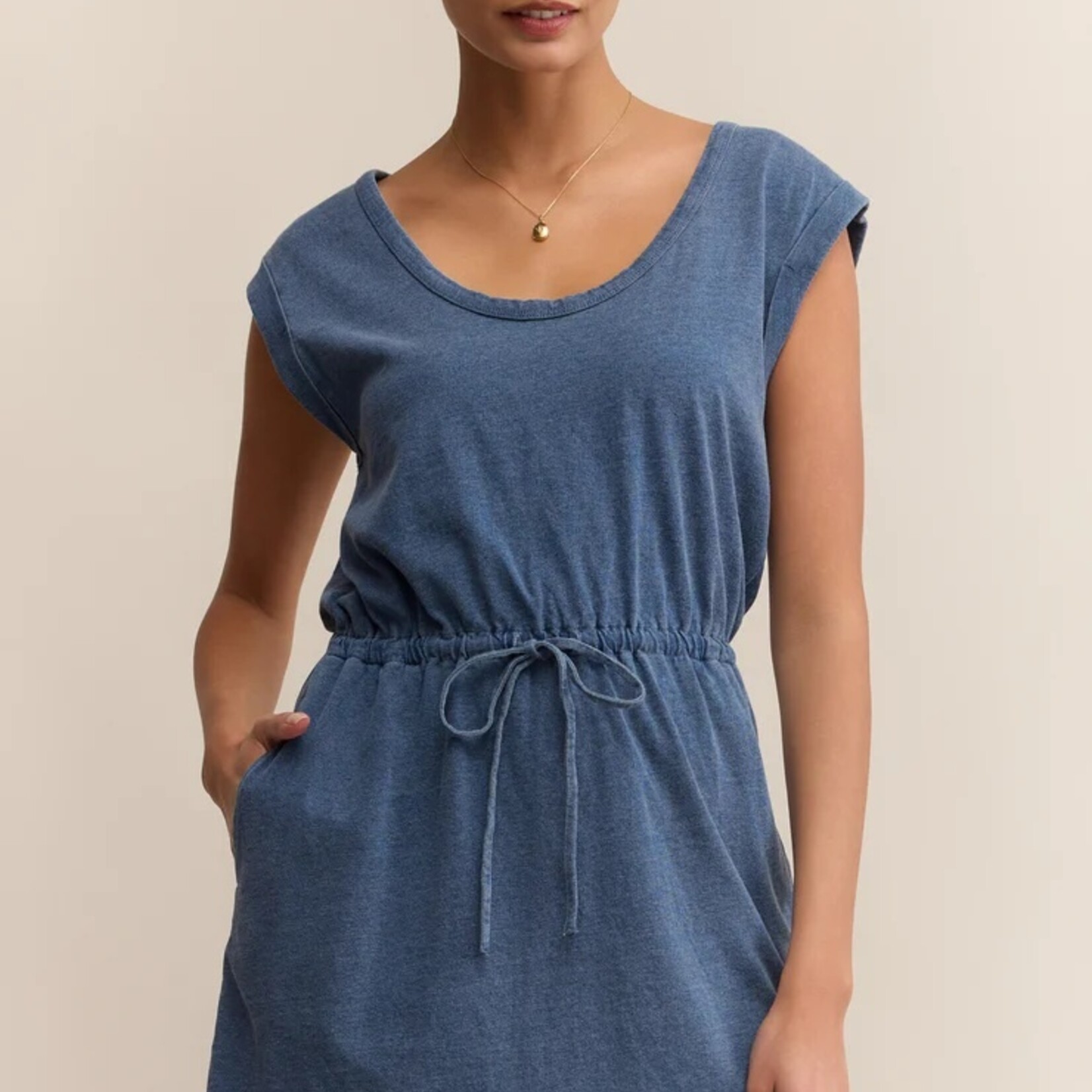 Z Supply Z Supply Dayshift Denim Mini Dress Vintage Indigo