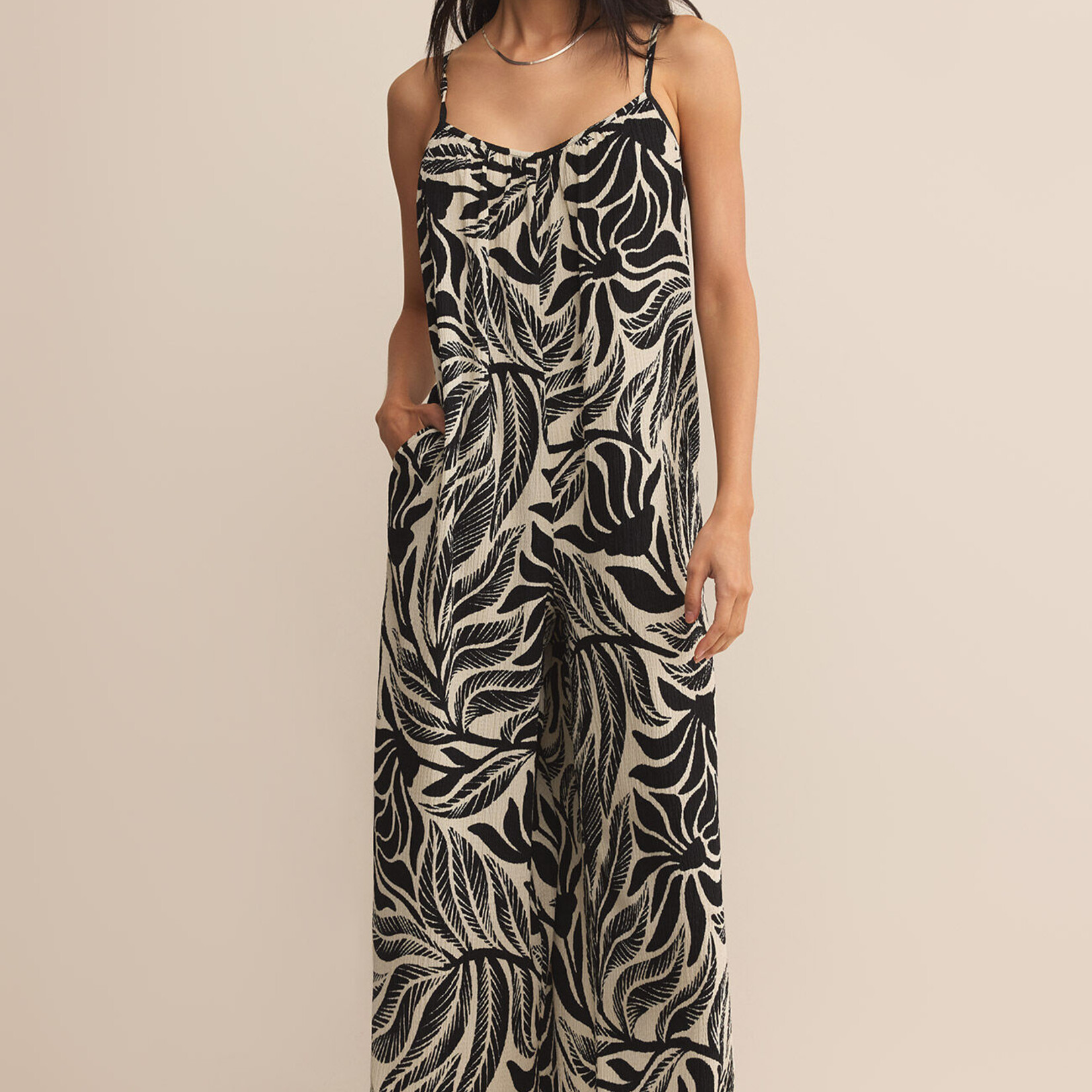 Z Supply Z Supply Flared Isla Leaf Jumpsuit