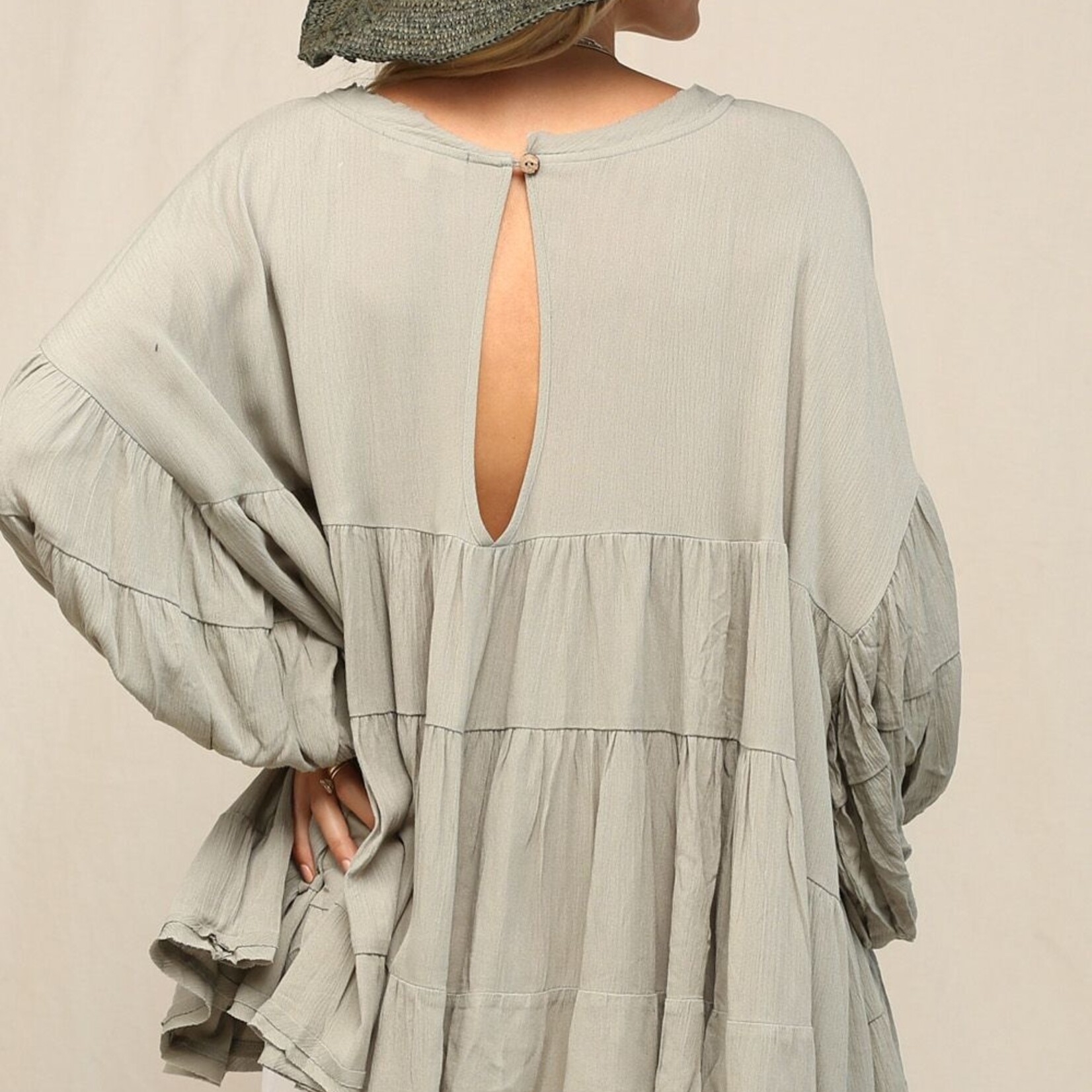 kye mi Kye Mi Babydoll Tunic Olive