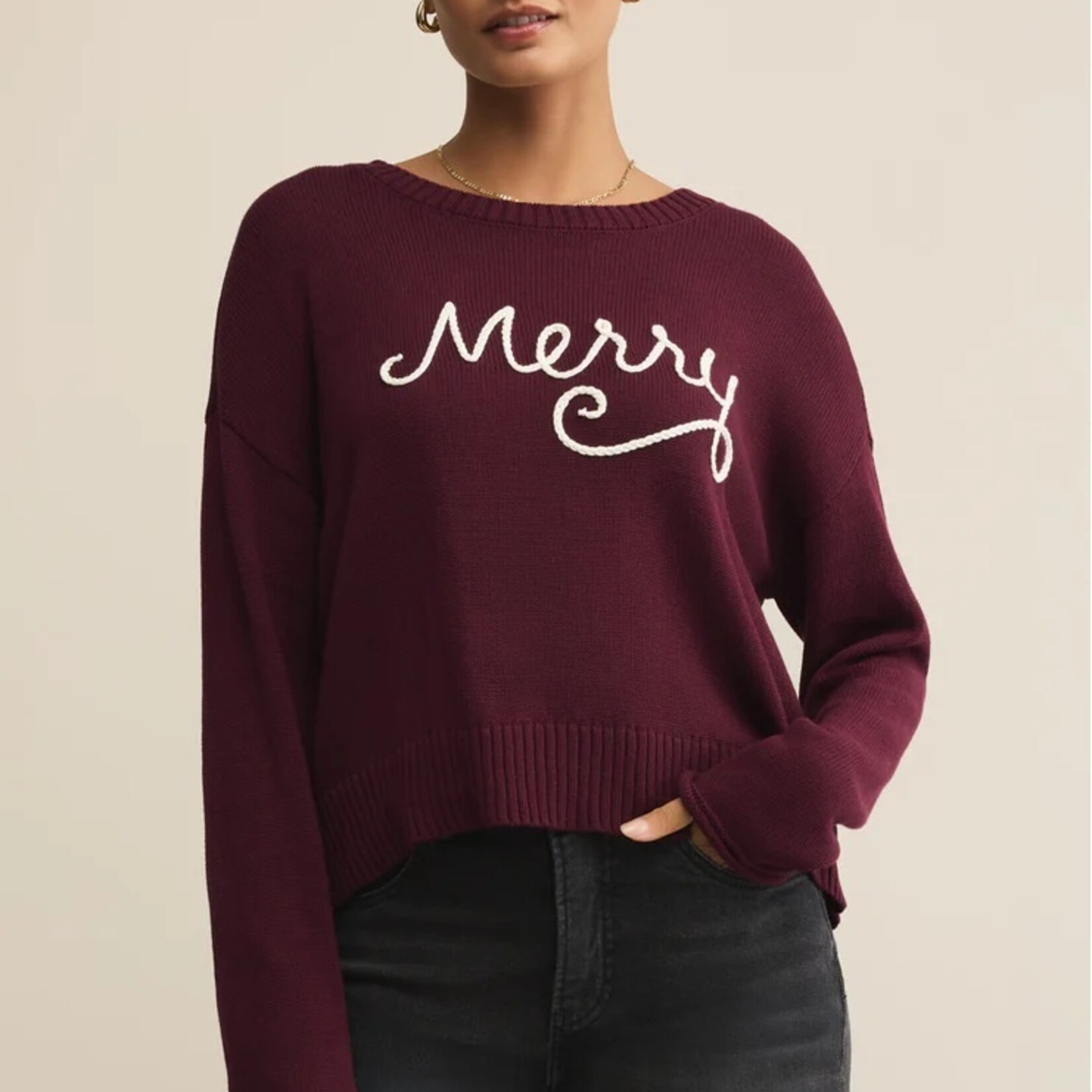 Z Supply ZSupply Sienna Merry Sweater Merlot