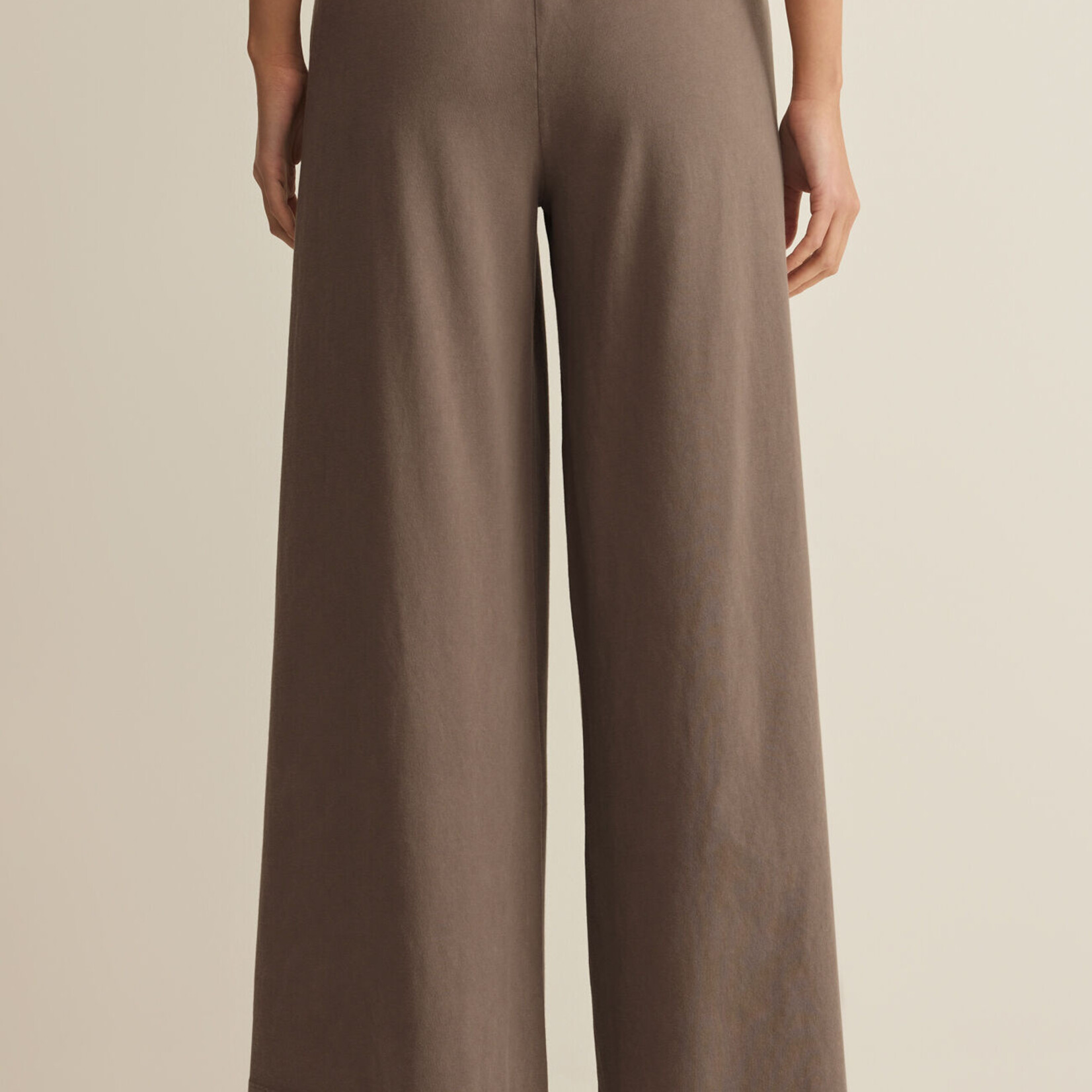 Z Supply Z Supply Scout Jersey Crop Flare Pant Perfectly Taupe
