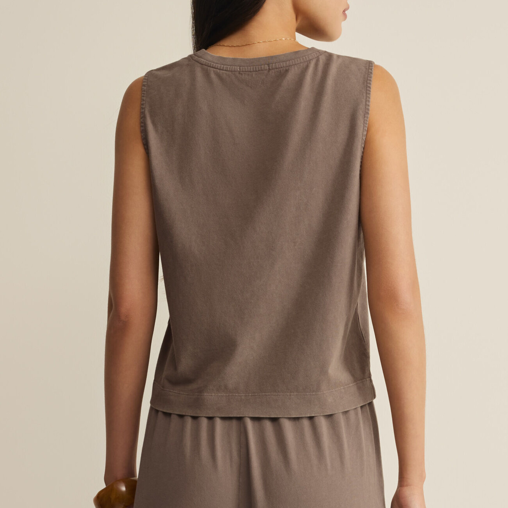Z Supply Z Supply Sloane Jersey Muscle Tank Perfectly Taupe
