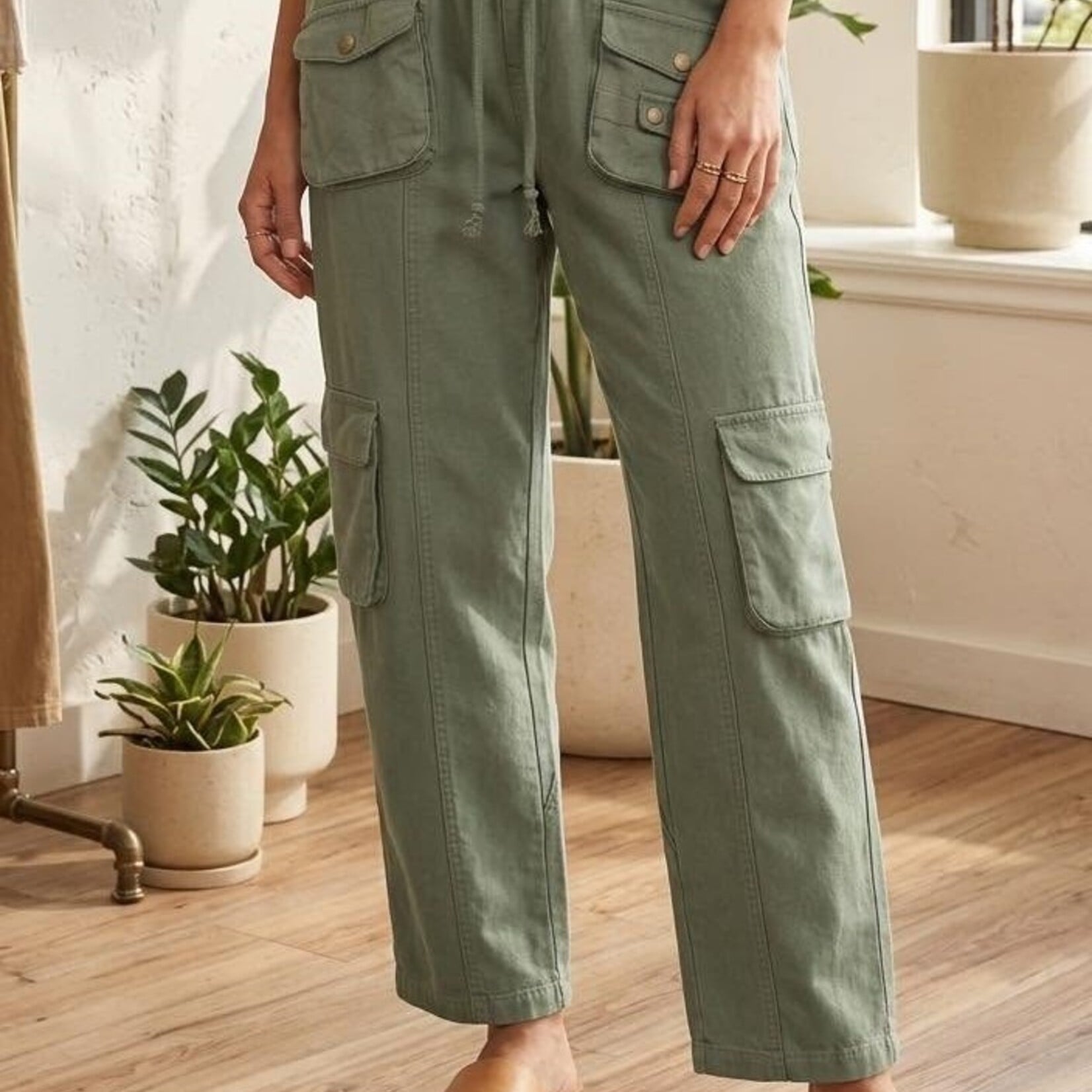 Carole Christian Carole Christian Olive Utility Pants