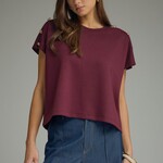 Entro Wine Top/ Gold Buttons