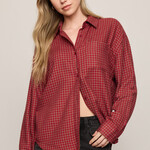 Z Supply Z Supply River Plaid Red Dahlia