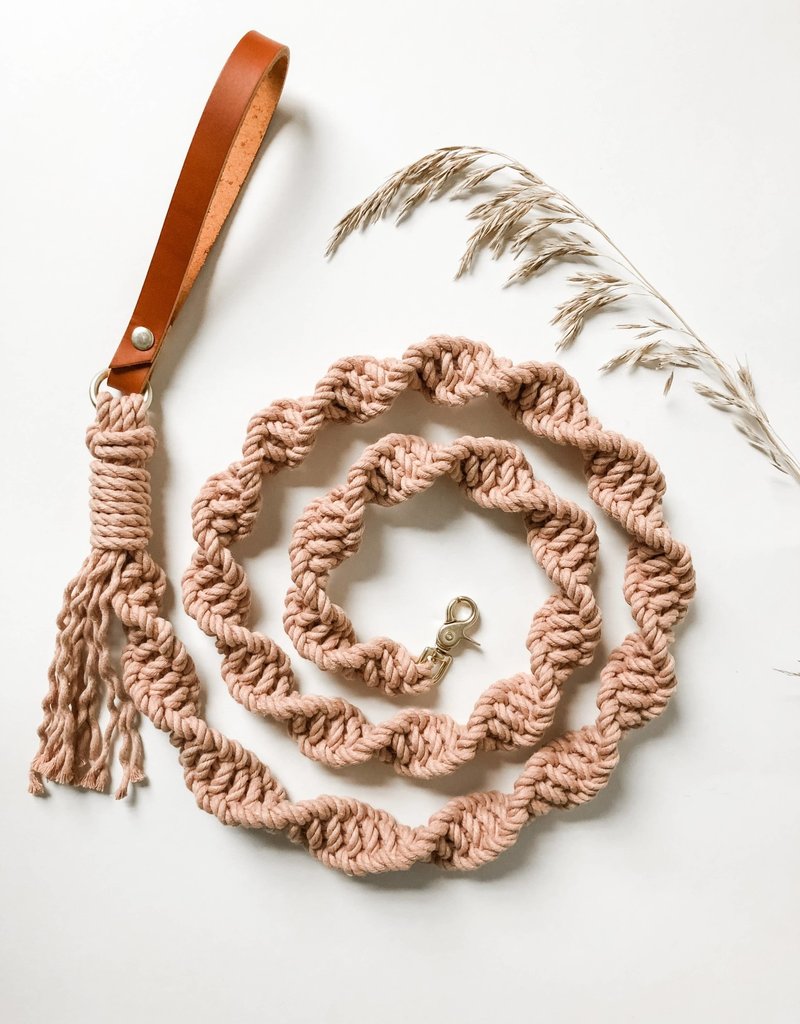 macrame dog leash
