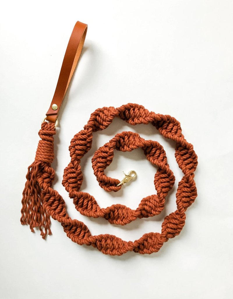 macrame dog leash