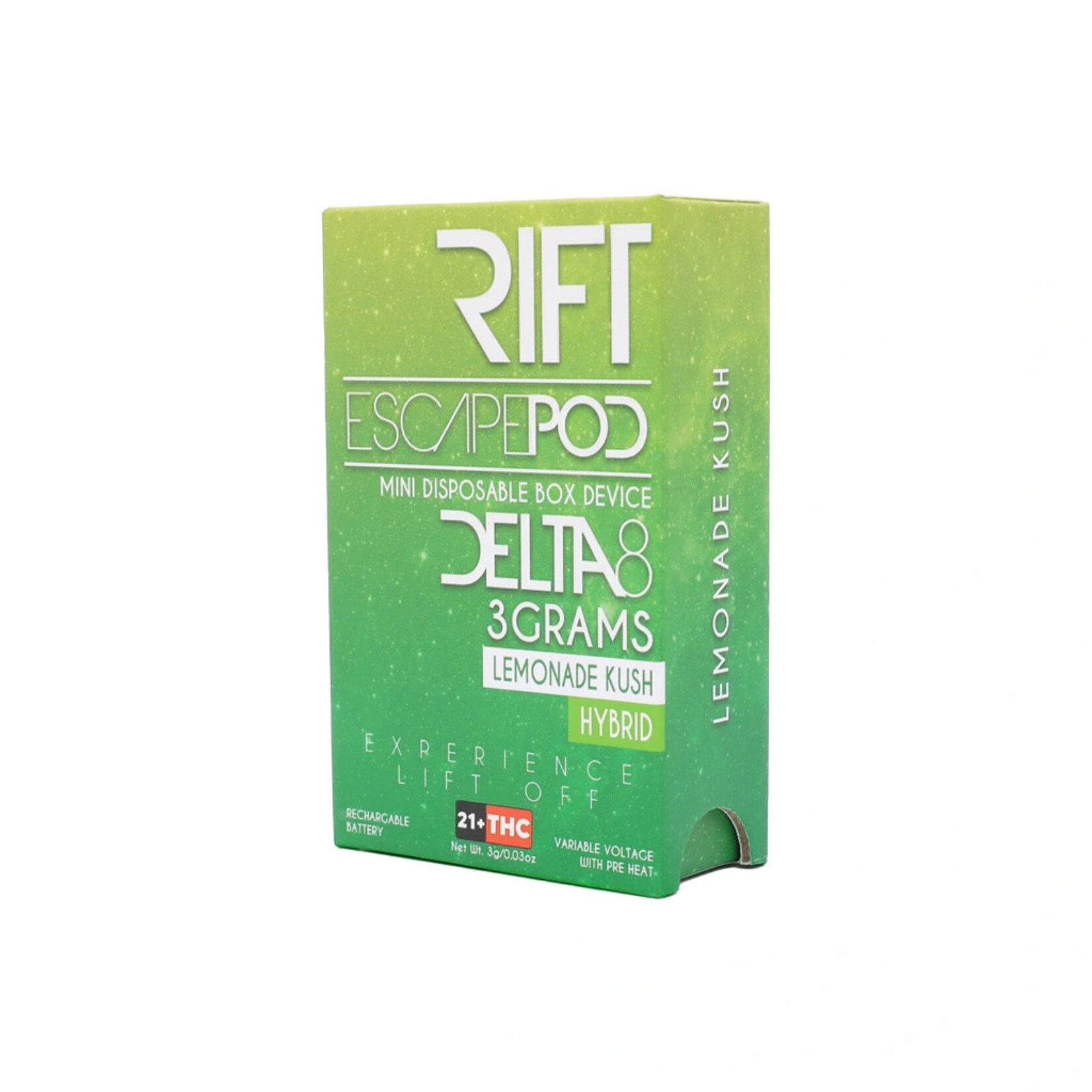 Pinnacle Hemp Rift Escape Pod 3g Delta 8 Disposable