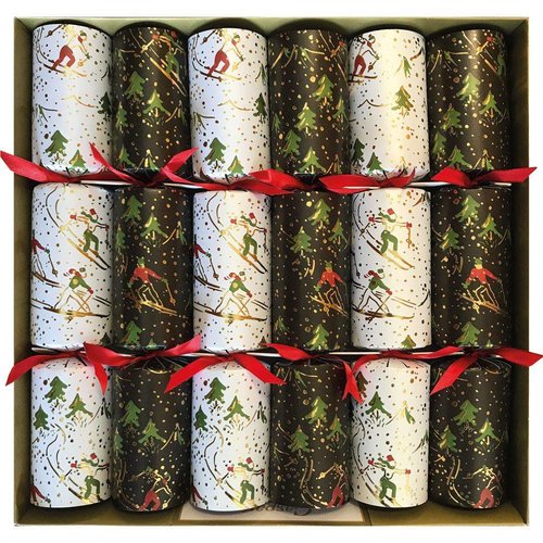 Caspari Winter Sports Christmas Crackers Caspari Winter Sports Christmas Crackers