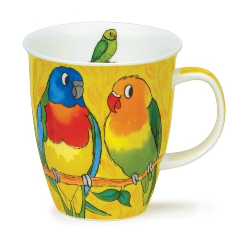 Dunoon Dunoon Nevis Tropical Birds Parakeets Mug Dunoon Dunoon Nevis Tropical Birds Parakeets Mug