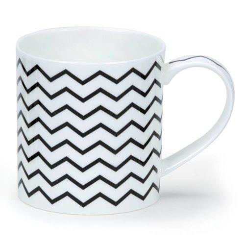 Dunoon Orkney Mono Zig Zags Mug Dunoon Orkney Mono Zig Zags Mug