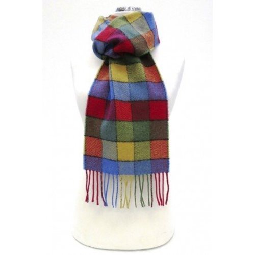Calzeat Border Lambswool Scarf Lagos Funfair Calzeat Border Lambswool Scarf Lagos Funfair